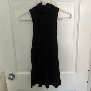 Free People Black Turtleneck Blouse